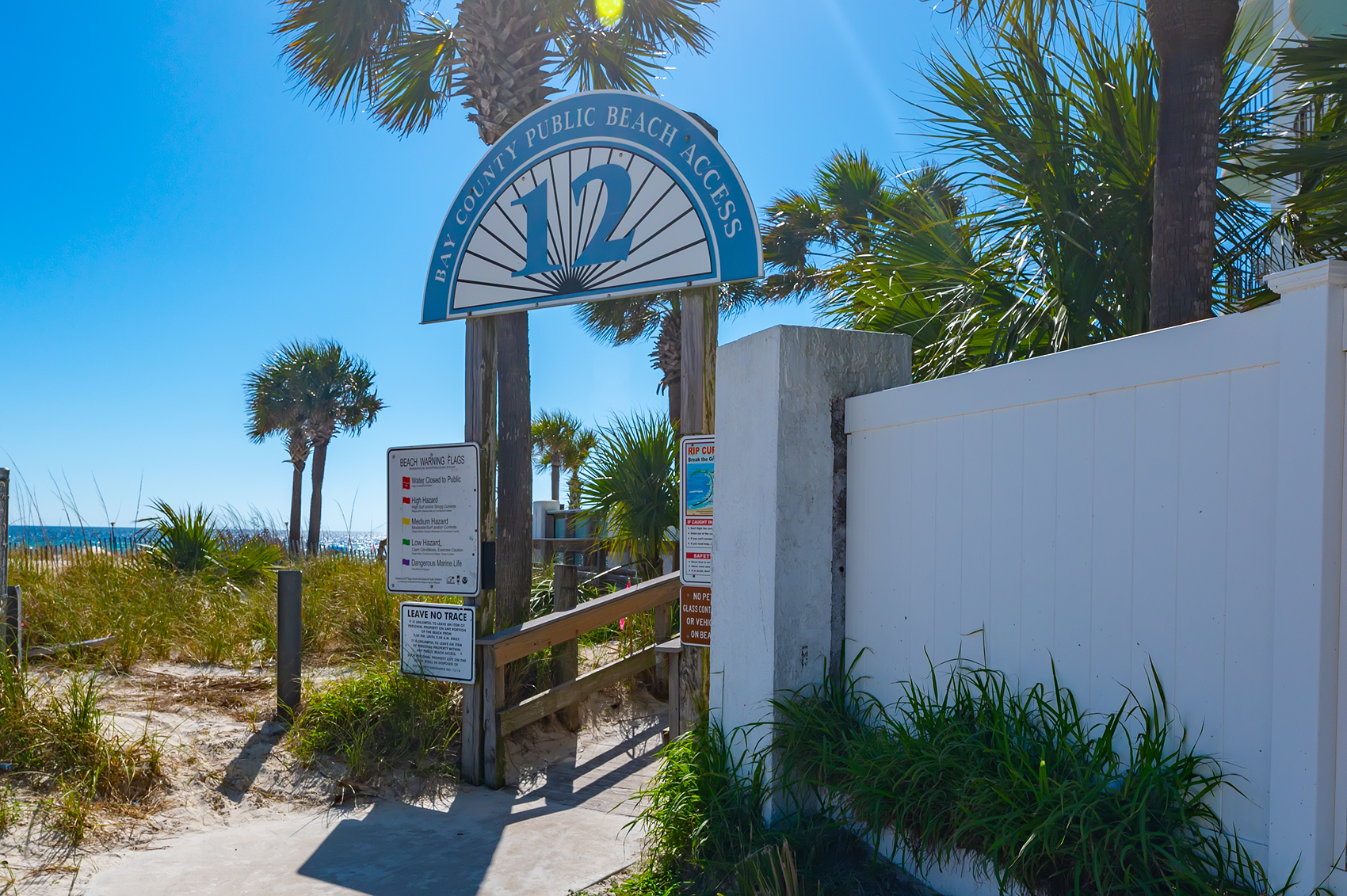 Bay County Beach Access #12 — one block from the front door