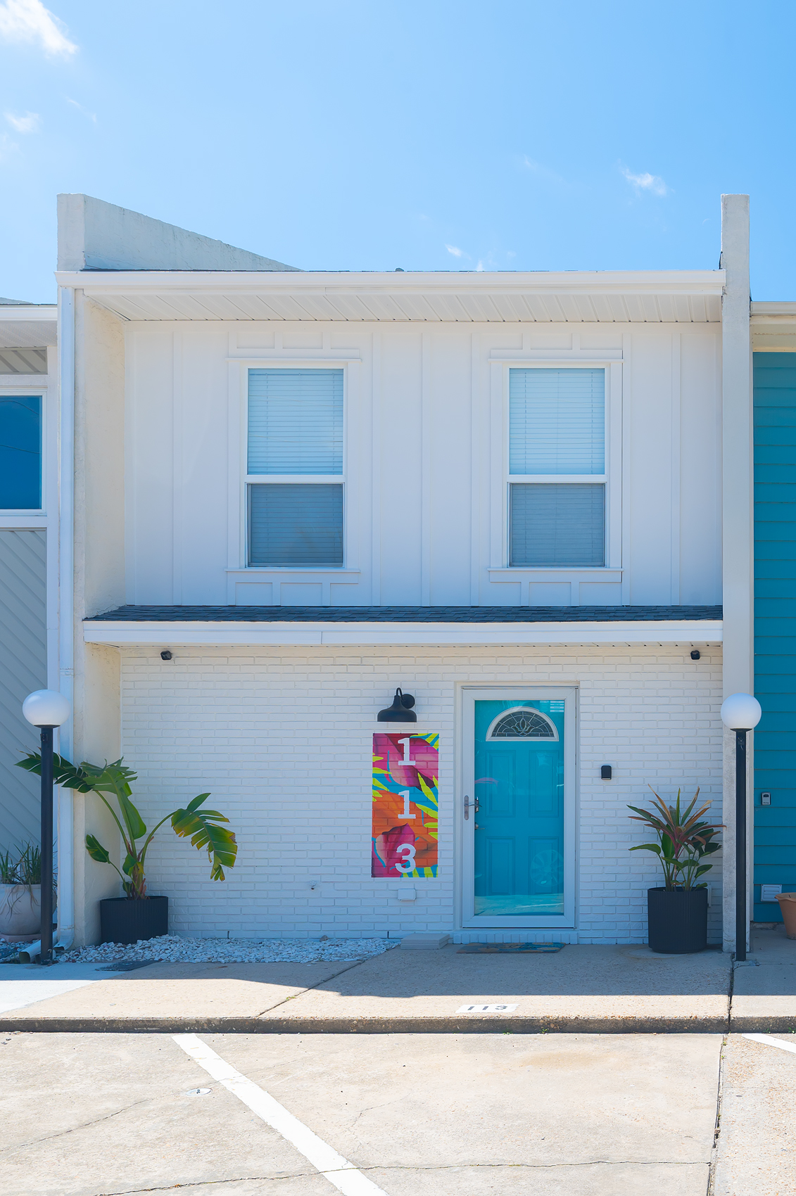 Turquoise Townhouse — full exterior view